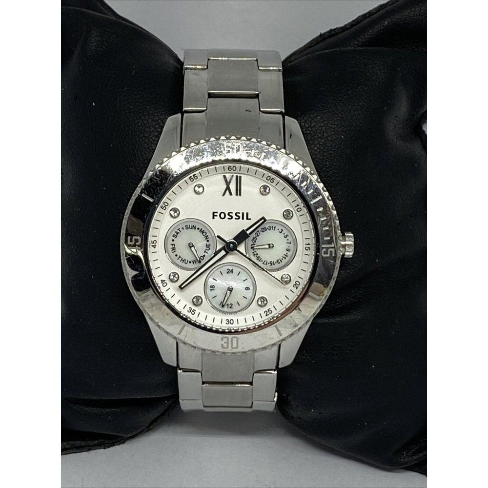 Fossil Stella ES3098 Women Silver Stainless Steel
